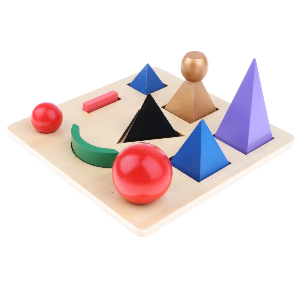 Montessori Language Material - Solid Grammar Symbol with Cut-Out Tray Kids Early Development Teaching Aids Wooden Toddlers Toy