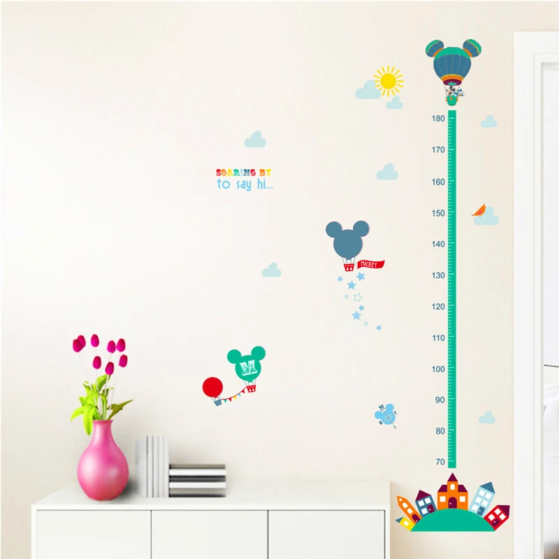 Cartoon Disney Minnie Mickey Mouse Growth Chart Wall Stickers For Kids Room Decor Height Measure Home Living Room PVC DIY Decals Cartoon Disney Minnie Mickey Mouse Growth Chart Wall Stickers For Kids Room Decor Height Measure Home Living Room PVC DIY Decals