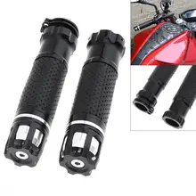 2 шт черный Универсальный 22 мм мотоцикл дроссельная заслонка CNC алюминиевый сплав вращающийся руль мотоциклетные ручки