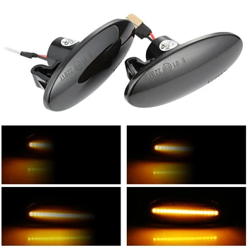 

2pieces Dynamic LED Fender Side Marker Turn Signal Lights Amber For Nissan Qashqai Dualis Juke Micra March Micra Note X-Trail
