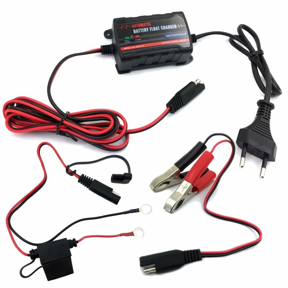 Venta al por mayor T23320 12 V batería de coche Cable de salto abrazaderas de almacenamiento automático cargador inteligente mantenimiento de puente para motocicleta Enchufe europeo