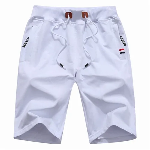 TACVASEN мужские летние спортивные хлопковые шорты стрейч шорты для бега Большие размеры рыбацкий трекинговый Открытый Шорты SH-HHYR-2 - Цвет: White