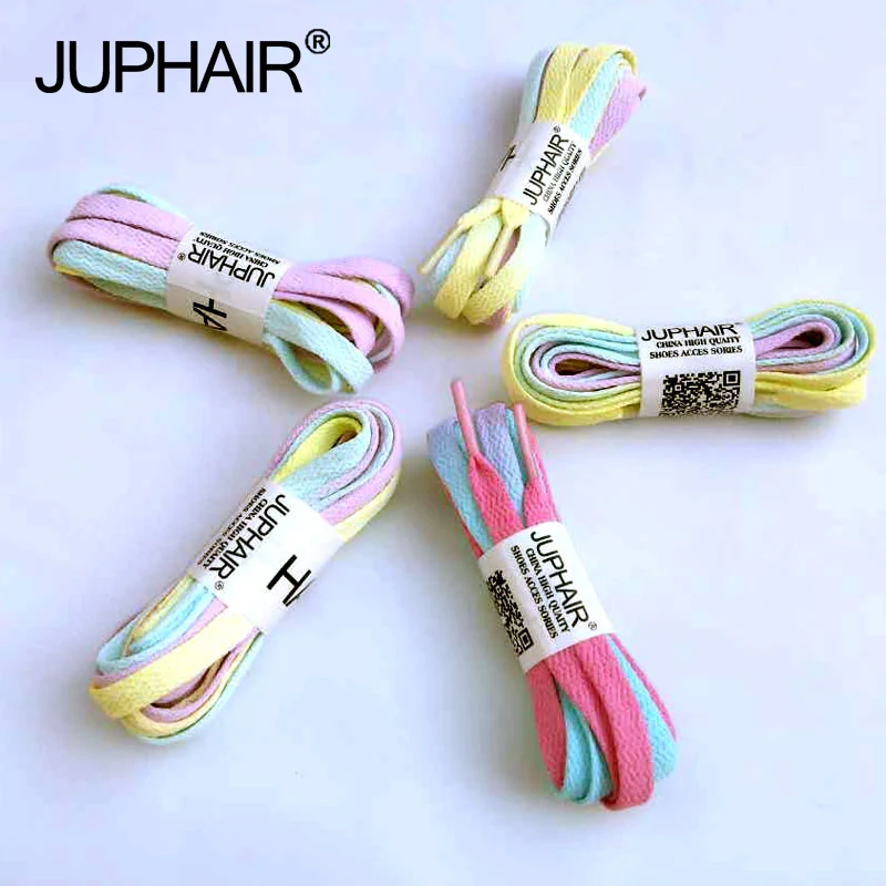 

JUP12 Pairs Candy Color Laces Color Hand-dyed Shoelace Tie-up Gradient Shoelaces Canvas Shoe Shoelace Gradient color Accessorie
