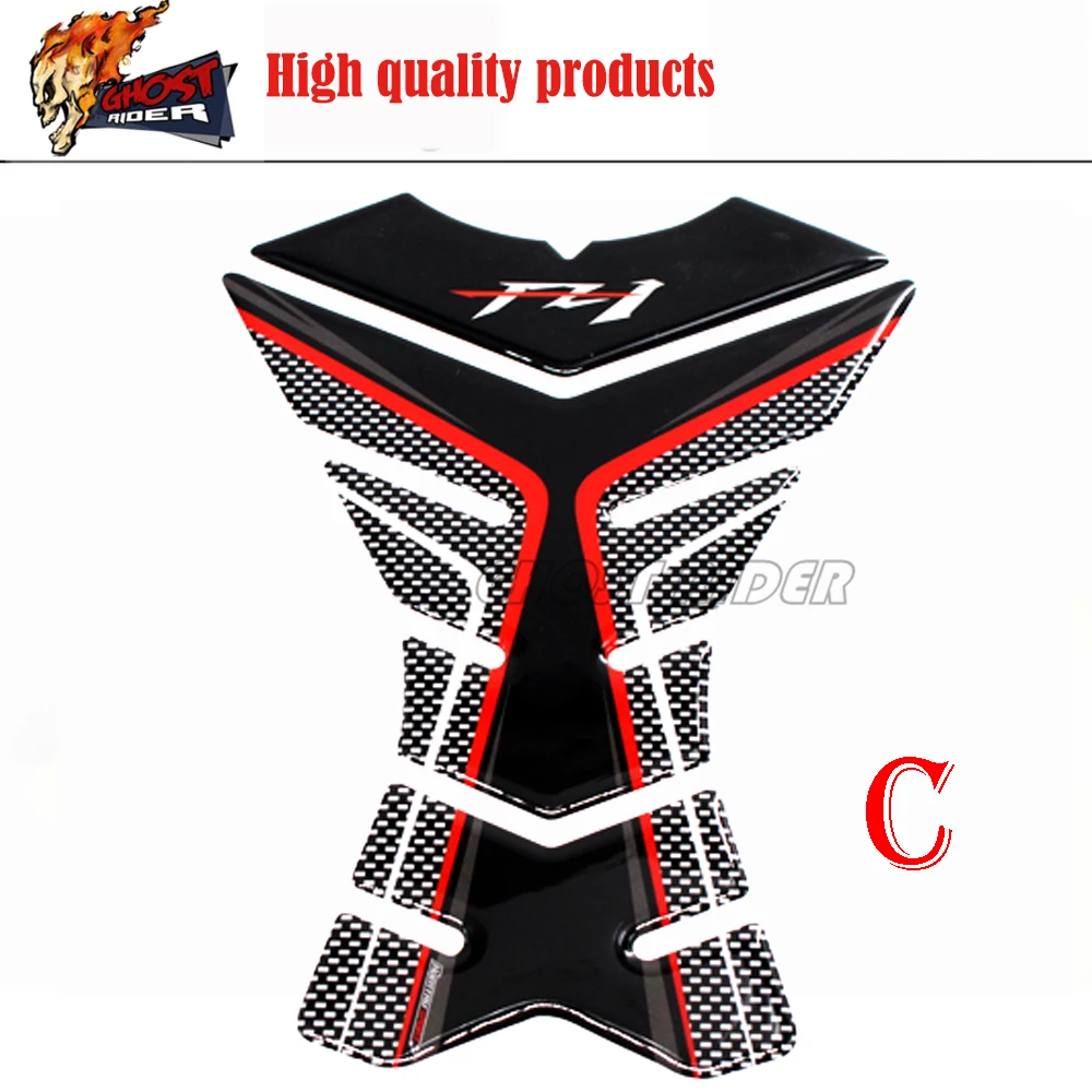 

New universal 3D Carbon-look Motorcycle Tank Pad Protector Decal Stickers Case for Yamaha FZ1 FZ 1 FZ1N Tank