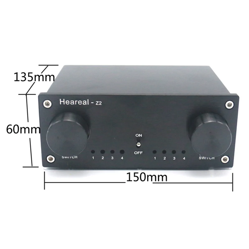 4 Input 4 Output Lossless Audio Signal Switcher Switch Splitter Selector DC 12V for amplifier audio E4-003