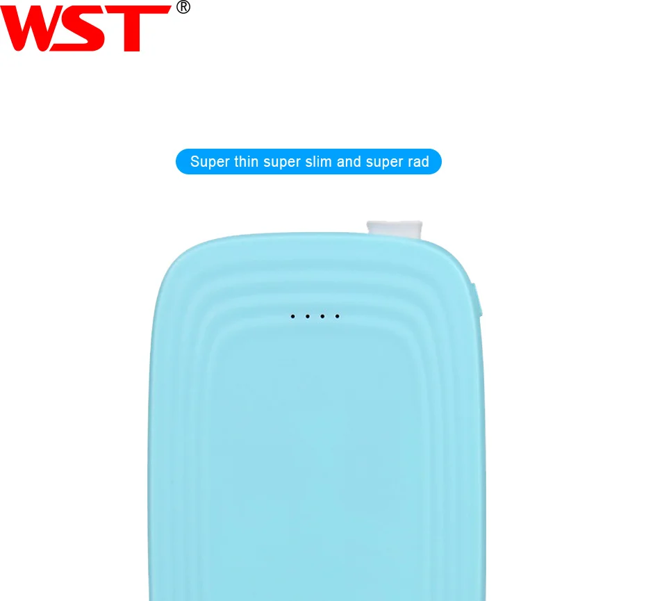 WST 5000mAh Portable Cute Mobile External Battery Powerbank Battery Pack Power Bank For Xiaomi Samsung Phone Poverbank Charger (7)