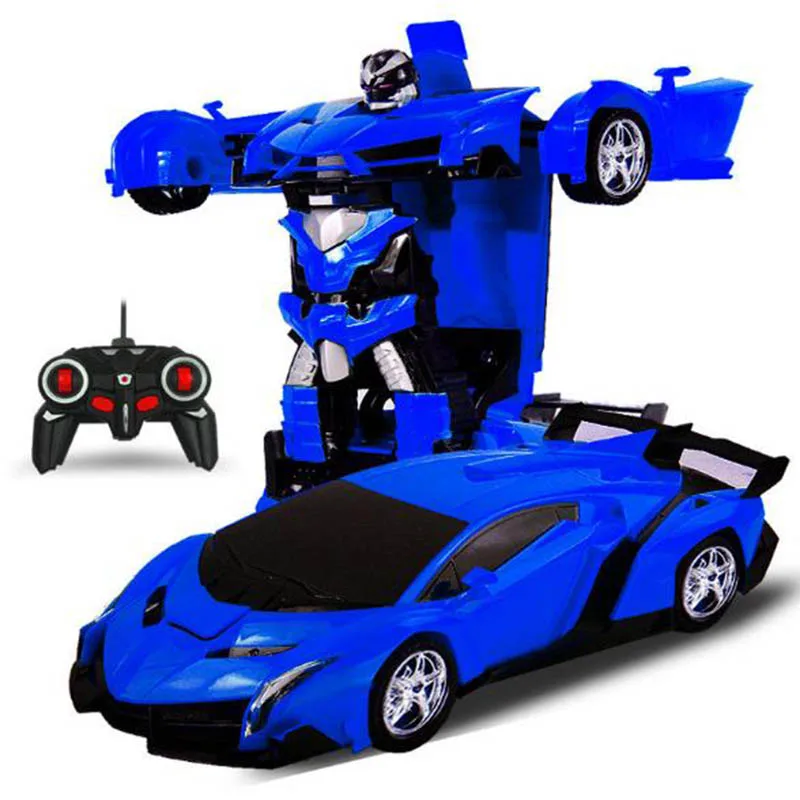Electric RC Car Sports Car Shock Resistant Transformation Robot Toy Remote Control Deformation Car RC Robots Children Toys