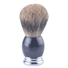 Цена Черная смола ручка чистый Барсук щетка для бритья волос высококачественные, для бритья щетка для бритья C003-B