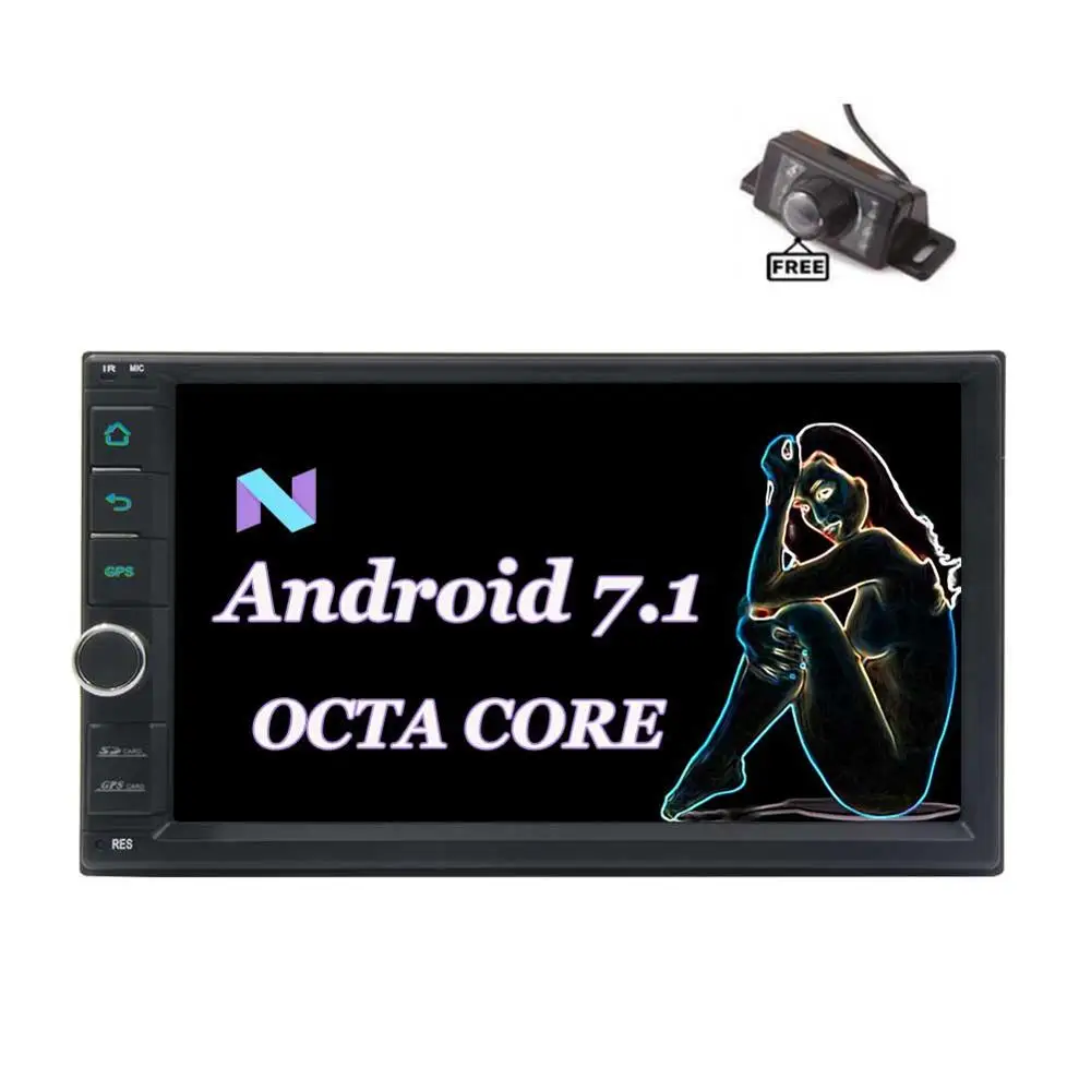 Clearance EinCar Android 7.1 Octa Core Touch Screen Car Stereo 2Din Radio GPS radio Support WiFi/USB/SD/Bluetooth Backup Camera Included 2