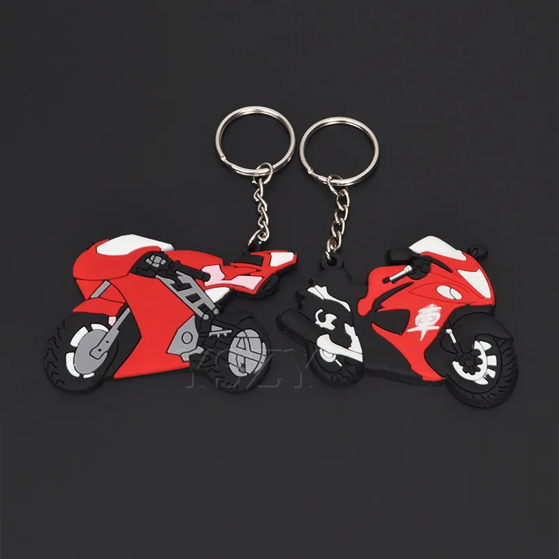 Motorcycle Rubber Keyring Keychain Key Ring Key Chain For Yamaha Model Red 
