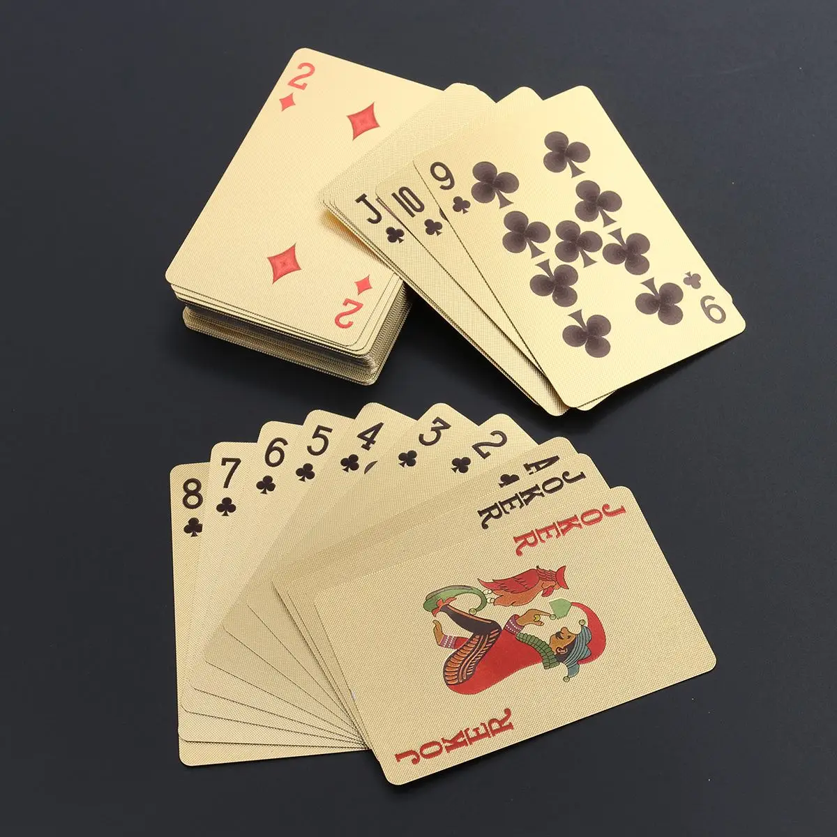 Позолоченные игральные карты из фольги покерные настольные игры бури Халифа Джокер колода(золото