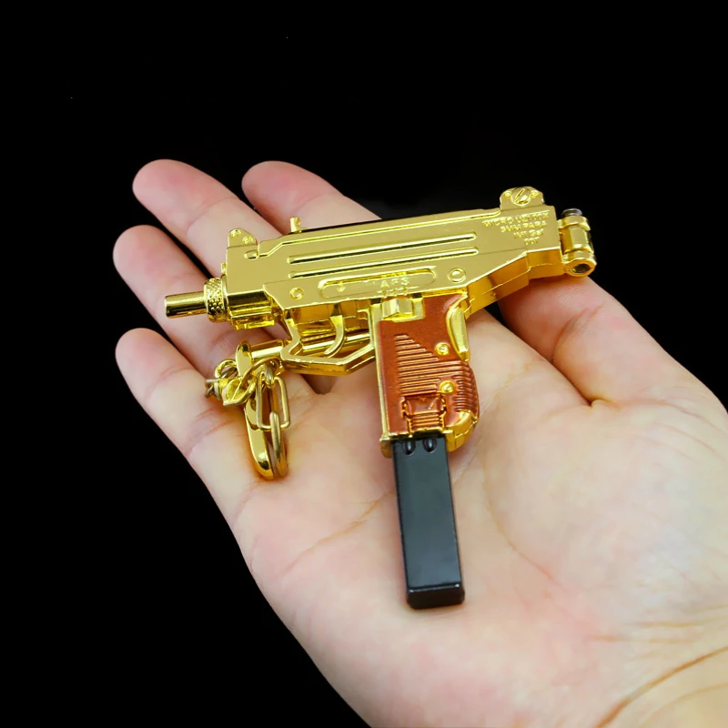1 шт. золотой мини UZI знаменитая модель пистолета из Израиля UZI9mm светильник
