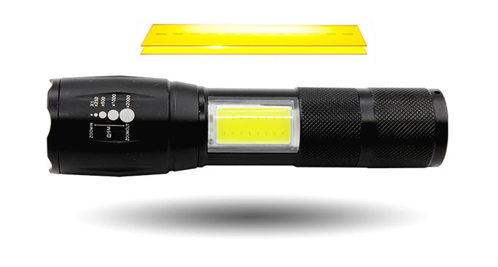 Супер яркий свет для велосипеда LED+ COB фонарик 4 режима увеличения освещения водонепроницаемый фонарь на 18650 с батарейным питанием велосипедные фары езда освещение