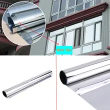 1 x Miroir Argent 20% Solaire Réfléchissant Fenêtre La Vie Privée du Film Teinte 50 cm x 2 m nouvelle arrivée