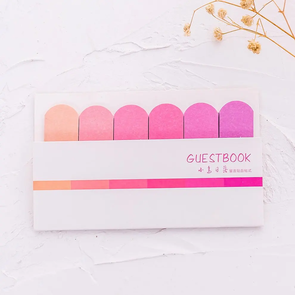 Portable Size Memo Pad Bookmarks Unique Colorful Sticky Notes index Posted It Planner Stationery School Supplies | Дом и сад