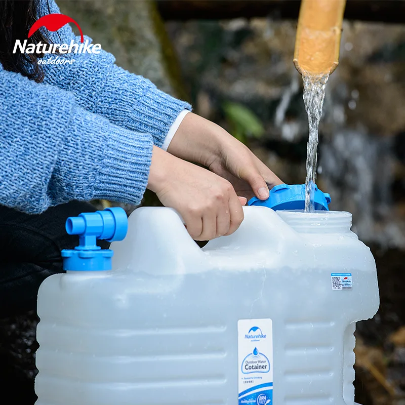 Naturehike NH14S001-T 12L 18L 24L литров контейнер для хранения воды пояс с кармашком для фляги канистра для бензина ведро с краном караван палатка