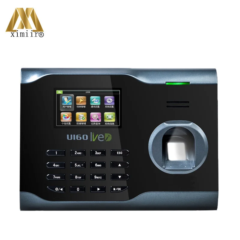 Hohe Qualität ZK U160 Biometrische Fingerprint Zeit Teilnahme WIFI TCP/IP USB Fingerprint Zeit Clock Mitarbeiter Teilnahme
