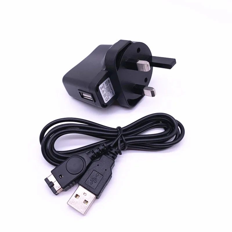 USB кабель для зарядки Nintendo DS NDS GBA Game Boy Advance SP 1 2 м 4 фута вилка EU AU US UK черный|Кабели