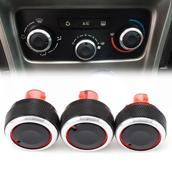 

3PCS Aluminum Alloy Air conditioning knob AC Knob heat control Switch knob For Peugeot 307 CITROEN C-TRIOMPHE