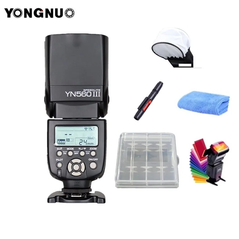 Беспроводная вспышка YONGNUO YN560III YN560-III YN560 III Speedlite Speedlight для камеры Canon Nikon Sony Olympus