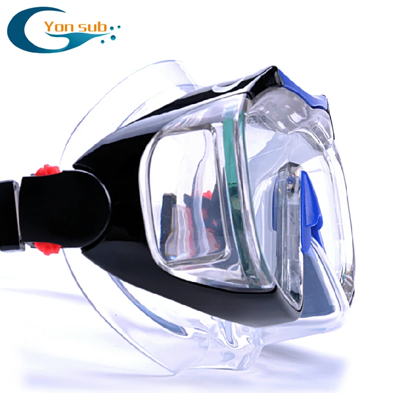 YONSUB маска для подводного плавания+ сухая Трубка широкий вид маска для подводного плавания набор оборудование для дайвинга