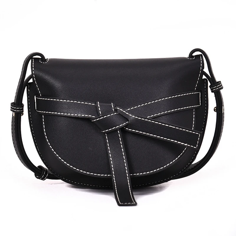 SWDF Lady Bag Classic Simplicity Saddle Bag 2019 Korean Version Fashion Belt Lady Shoulder Crossbody Packet High Quality Leather SWDF Lady Bag Classic Simplicity Saddle Bag 2019 Korean Version Fashion Belt Lady Shoulder Crossbody Packet High Quality Leather