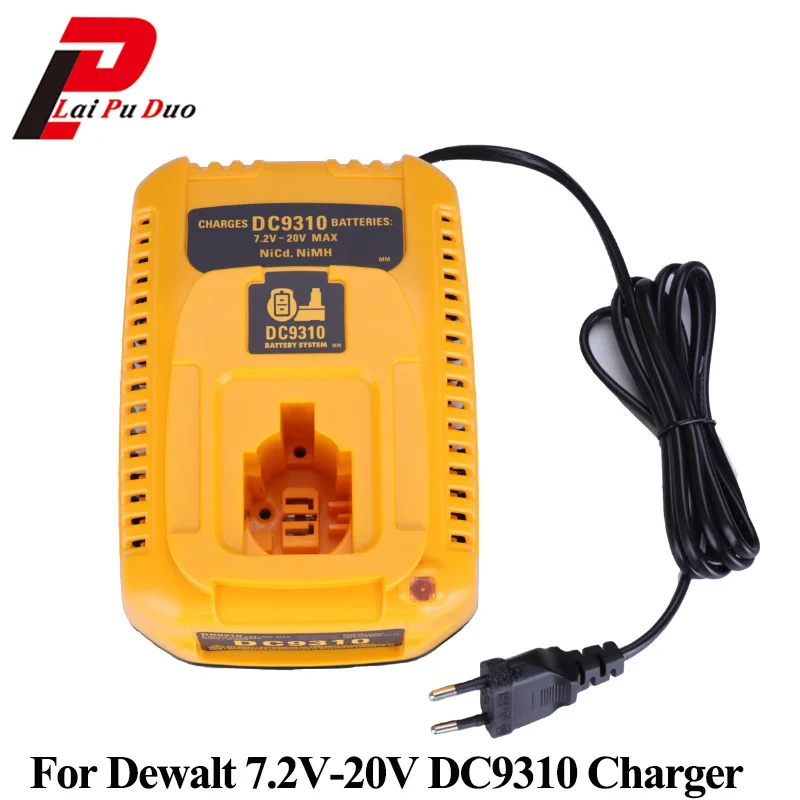Зарядное устройство для аккумуляторов Dewalt DC9310 7 2 20 в Ni CD и mh DW9057 DC9071 DC9091