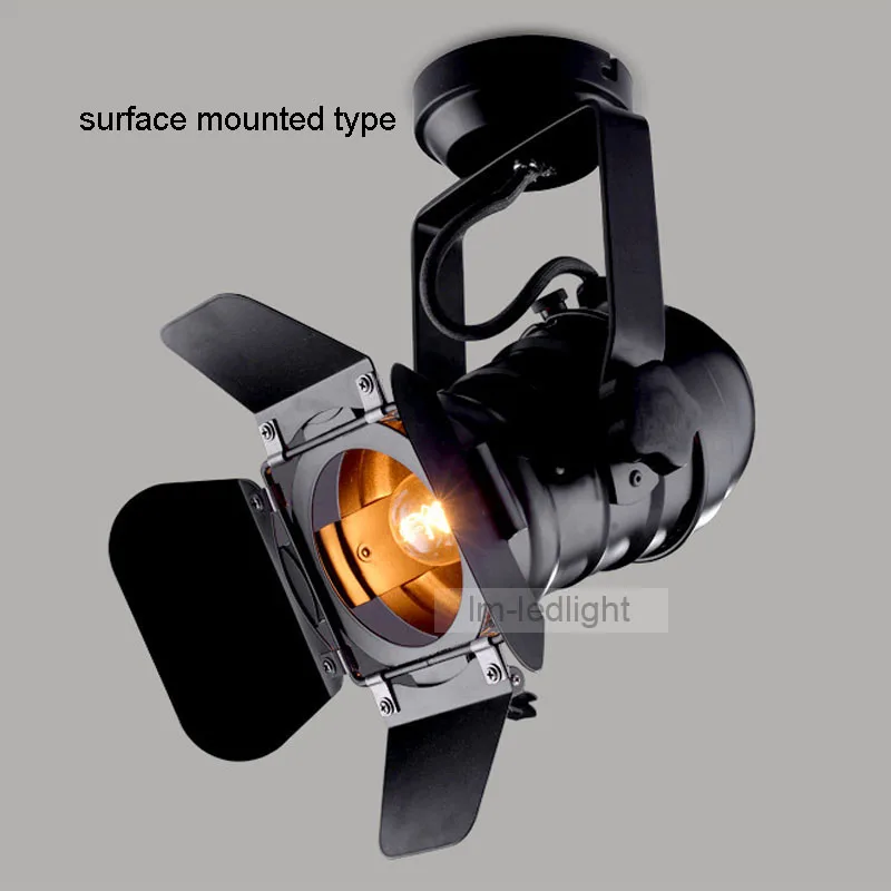 

Wholesale Loft personality spotlights track lights surface mount track LED light spot track lighting 10pcs/lot