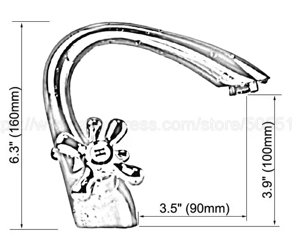 Gold Color Brass Bathroom Basin Faucet Lavatory Sink Tap Mixer Double Cross Handle Bath Tap Hot and Cold Mixer Tap znf231