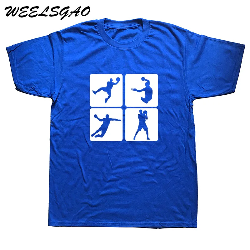

WEELSGAO Summer Fashion Style Handball T Shirt Men Tops Cotton Short Sleeve Men Printed T Shirts Tee
