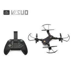 VISUO XS809HW г 2,4 г складной FPV системы селфи Дрон RC Quadcopter с wi fi/720 P широкий формат камера высота Удержание Headless режим 360 флип