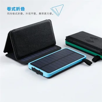 

5pcs Folding Solar Charger Waterproof battery 10000mAh External portable power solar wireless power bank