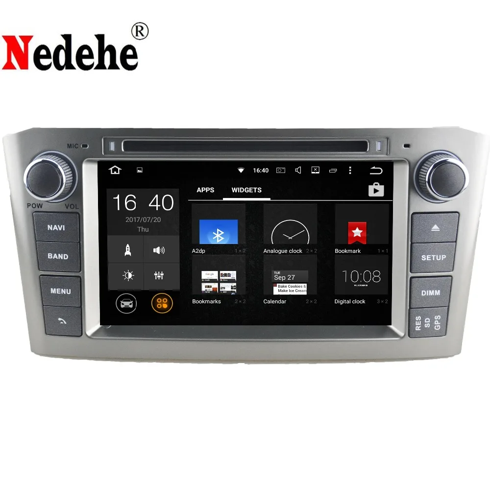 Nedehe 2G ram четырехъядерный Android 9,0 автомобильный DVD для Toyota Avensis 2003 2004 2005 2006 2007 2008 автомобильный радио головное устройство gps навигация