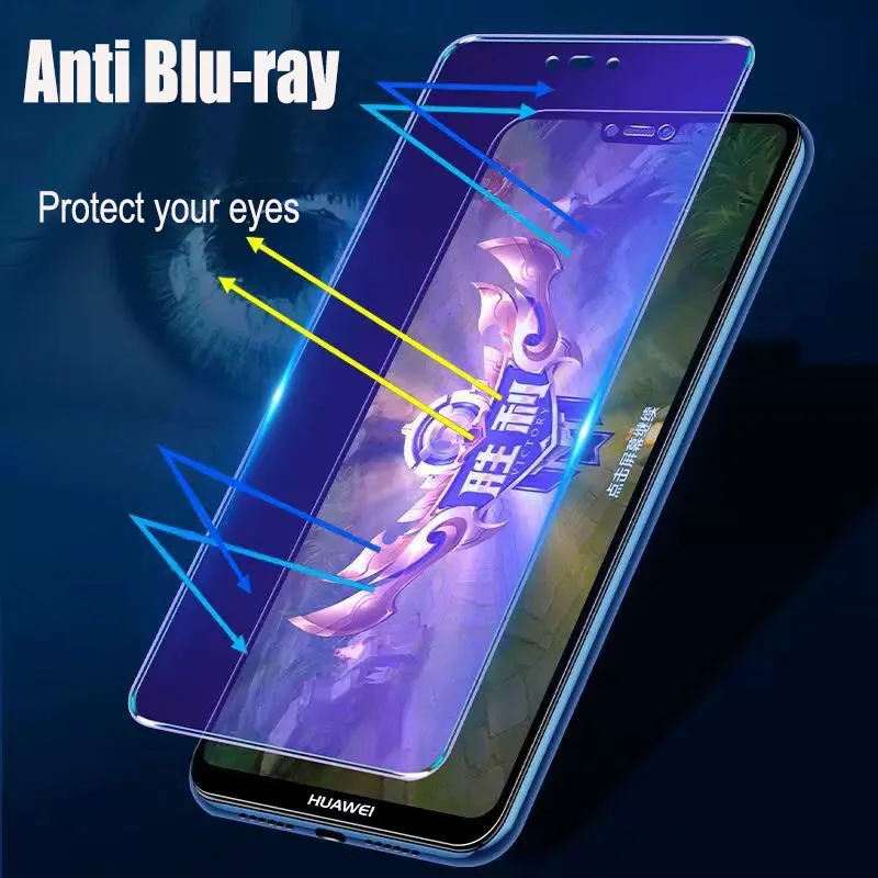 2 шт./лот полноэкранное закаленное стекло для huawei Nova 3 анти Blu-Ray полное покрытие стекло Защитная пленка для huawei Nova 3i стекло