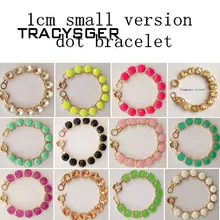 AD-sl20126/милая девушка/горячая Распродажа неоновый цвет маленькая версия браслет в горошек 1 см