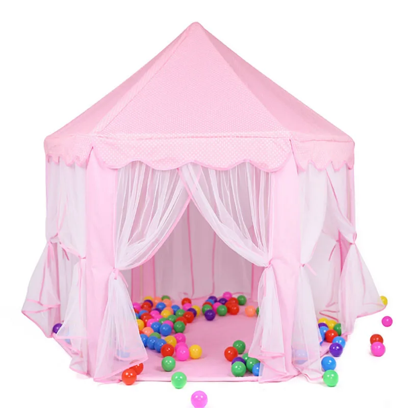 

140x135cm Large Princess Castle Tulle Child House Game Selling Play Tent Yurt Creative Develop Outdoor Indoor Toys