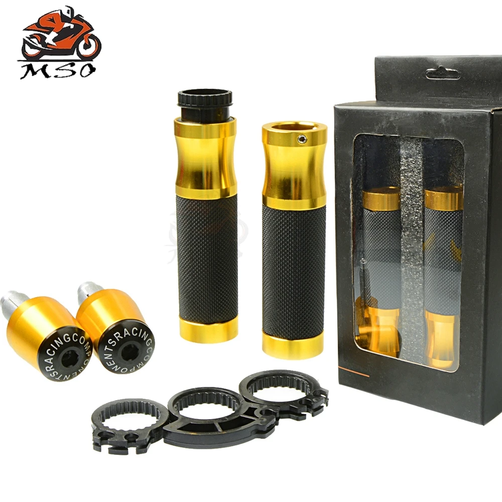 1 комплект 7/8 ''22 мм алюминиевый руль мотоцикла рукоятка для руля конец для KAWASAKI HONDA SUZUKI YAMAHA BMW KTM Aprilia Ducati