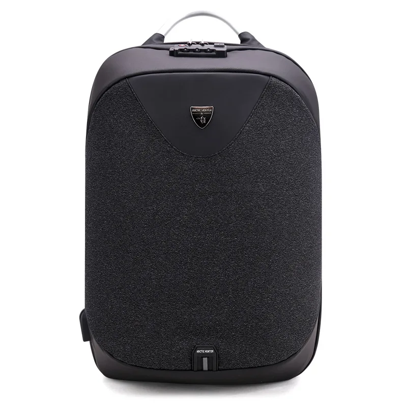 Luxury Coded Lock Backpack for Travelling Business Men's USB Charge