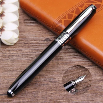 

1 PCS New High Quality Office Business Fountain Pens Metal Pen Rotating Absorbent Gift Advertising Pen School Supplies