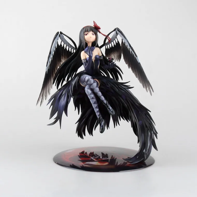 

Huong Movie Figura 24 CM Puella Magi Madoka magica Akemi Homura Devil 1/8 Scale PVC Action Figure Toy Modello Da Collezione
