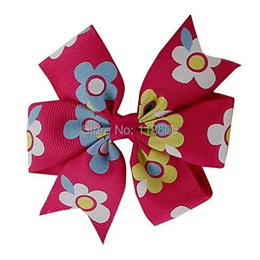 Baby Girl Cartoon Grosgrain Ribbon Boutique Hair Bows Alligator Clips4.jpg