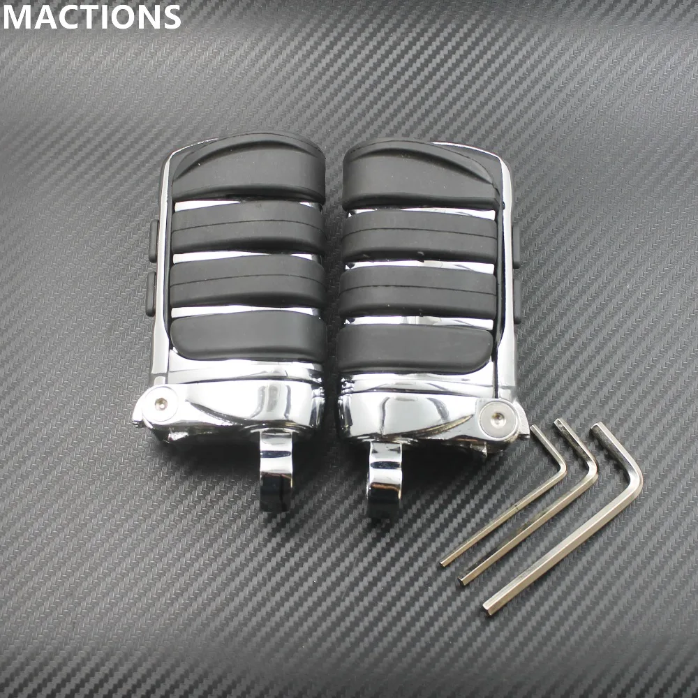 Foot Peg Anti Vibration Footrest Heel Stirrup For Harley Low Rider Glide Road King Glide Street