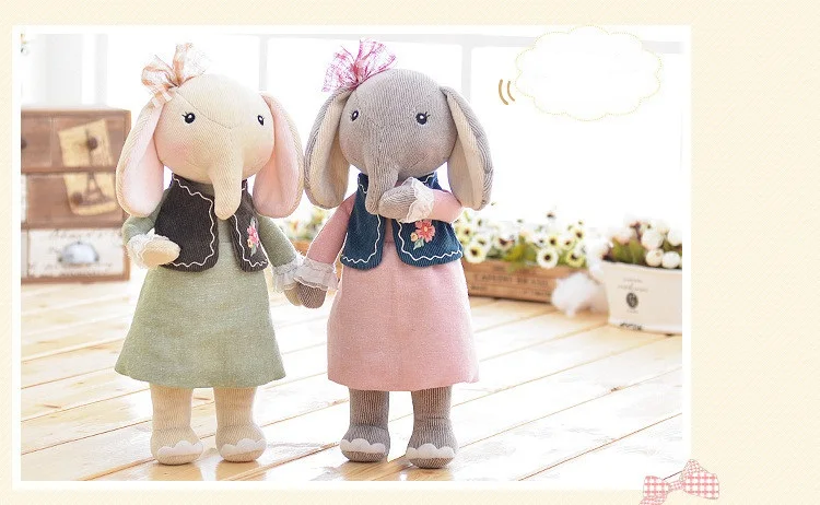 Metoo angela 30cm Kawaii Stuffed Elephant Baby Kids Toys for Girls Birthday Christmas Gift Plush Sweet Cute Lovely doll