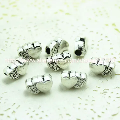 Schmuck & Zubehör Obligatorisch Süße Glocke 50 Stücke 6*7*12mm Antike Silber Metall Perforiert Perlen Doppel Herz Perlen Erkenntnisse Fit Schmuck Charms S002 Hohe Sicherheit