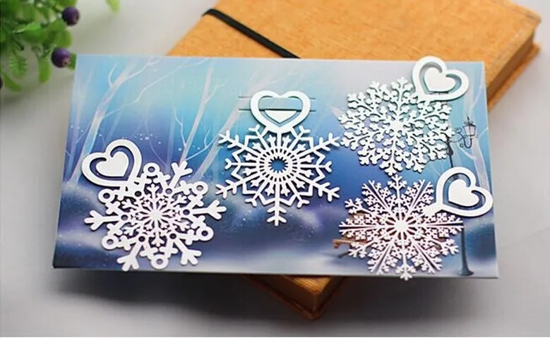4 шт./лот милые Металл серебро снежинка закладки Бумага зажим для Книга Творческий подарок Корея канцелярские Supplies1622