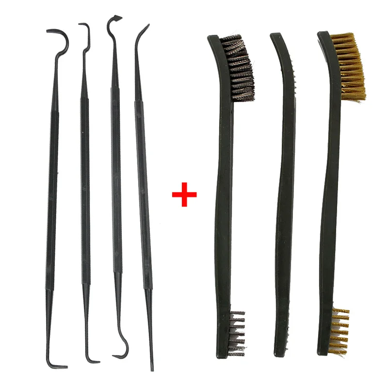 7Pcs/set Gun Cleaning Brush Kit For Rifle Double Ended Pick Wire Brush