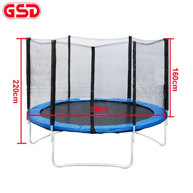 6//8//10//12ft Trampoline Mat Replacement Bounce Bed Black with Safety Spring