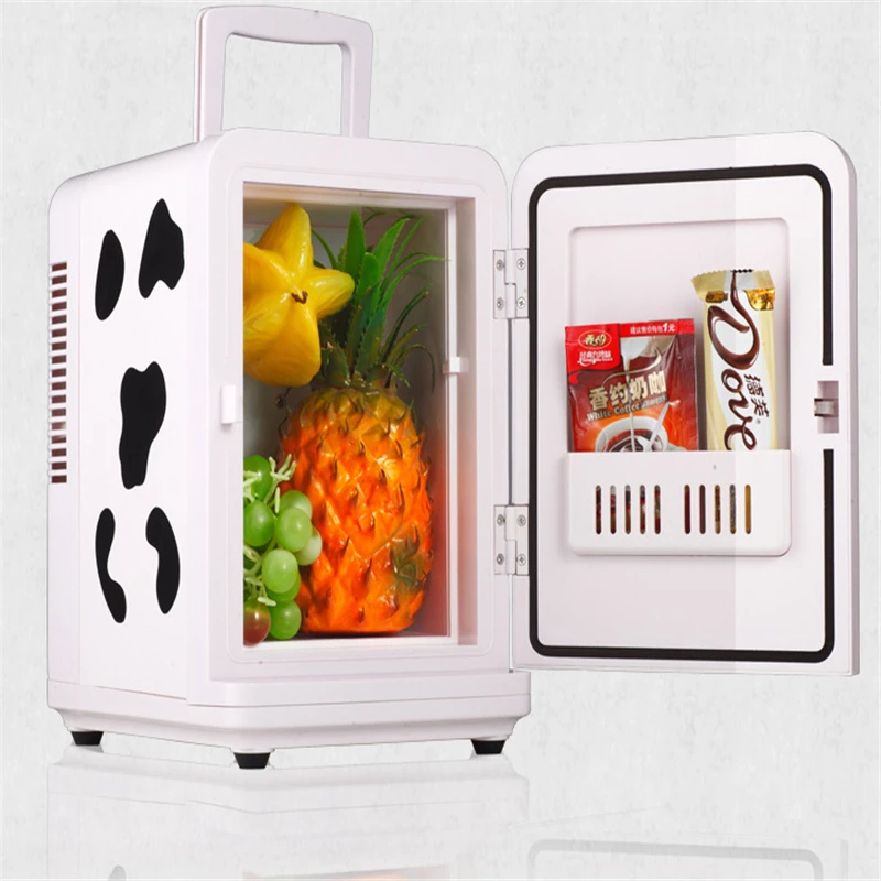Image 4L Cold And Heat DC12V AC220V Mini Refrigerator Portable For Student Household Dormitory Using