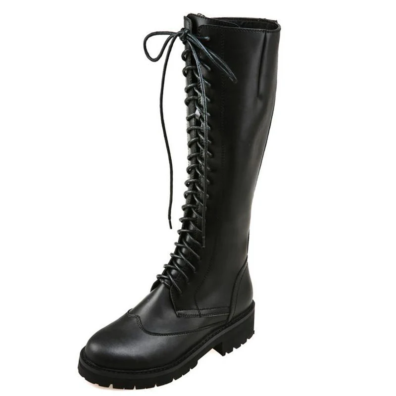 Зимние короткие плюшевые женские полусапожки со шнуровкой в стиле пэчворк; сапоги до колена из натуральной кожи на молнии на низком каблуке; сезон весна-осень; ZY171010