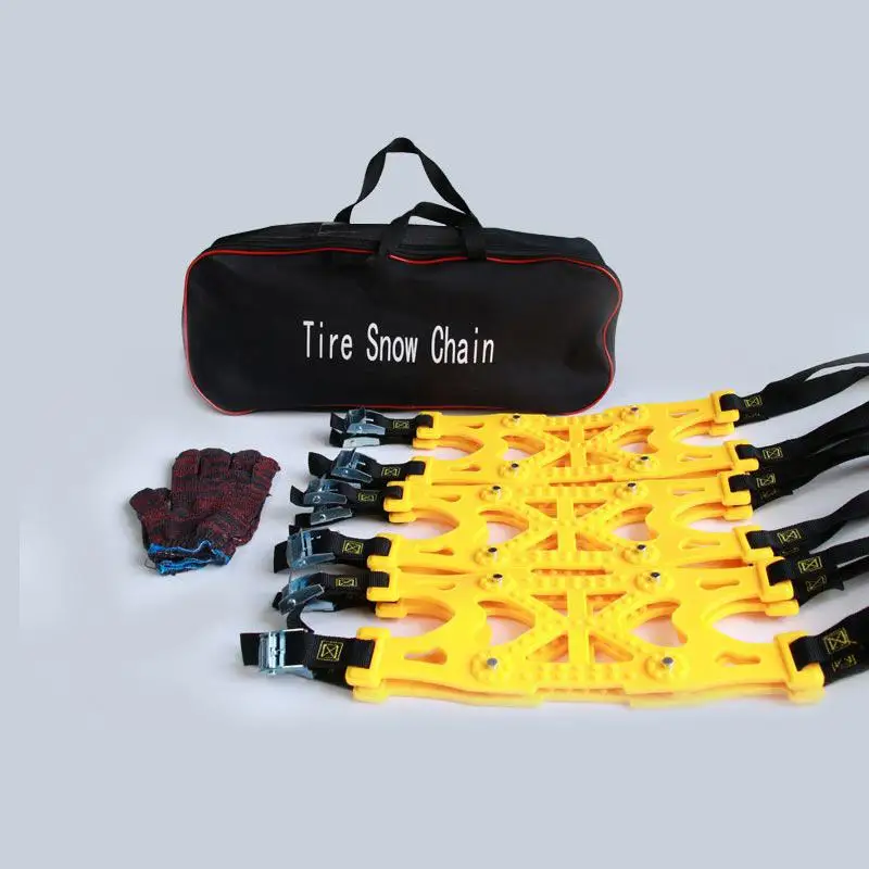 

high quality anti-skid chain 6pcs/set TPU Snow Chains Universal Car Tyre Winter Roadway Safety Tire Chains